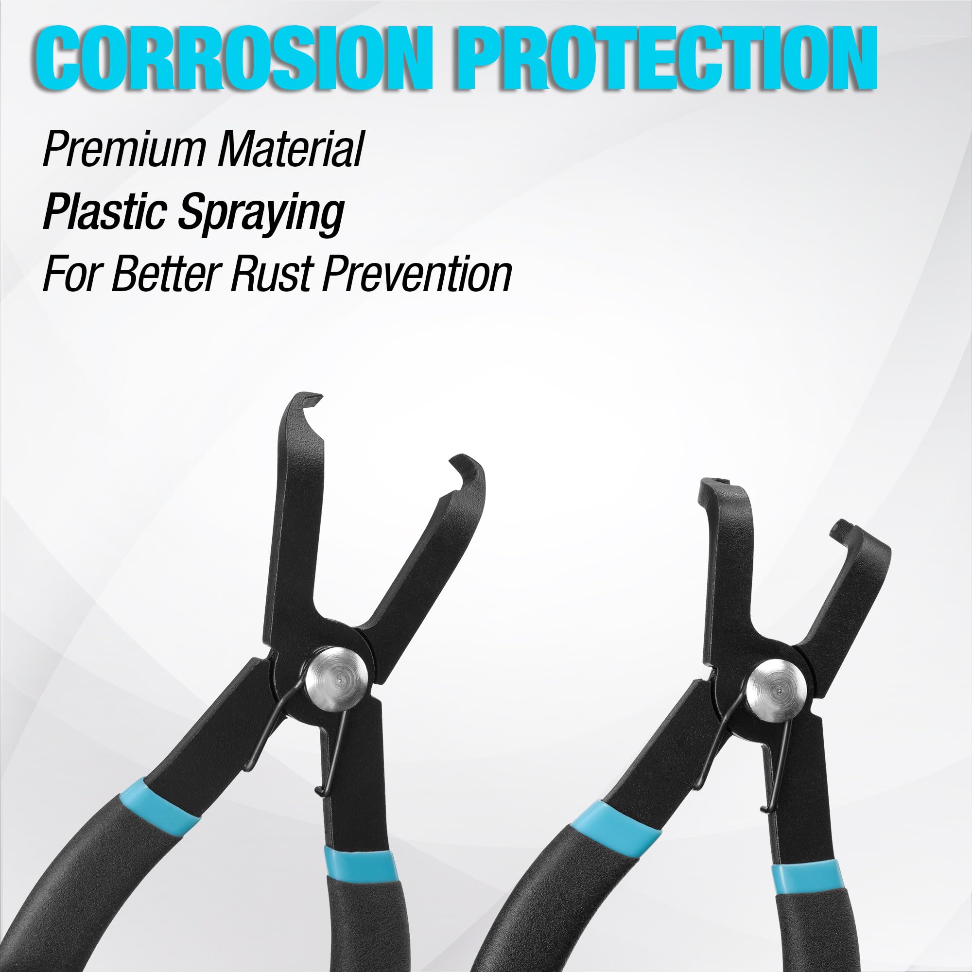 DURATECH pliers removing door panel clip to protect trim and finish