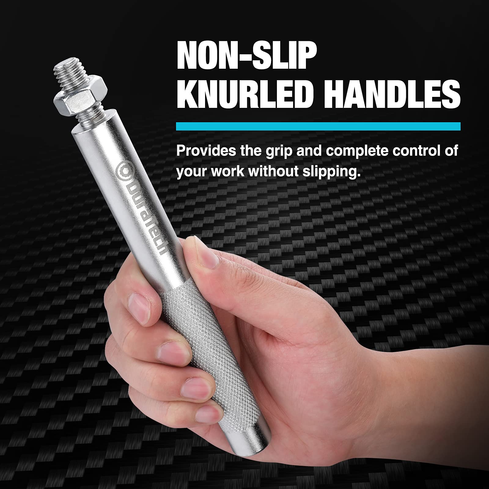 DURATECH tool separating a tie rod demonstrating faster, safer removal without damage