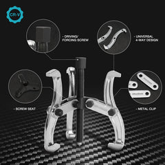 DURATECH internal grip pulling a bearing with stable three-point contact for safer removal