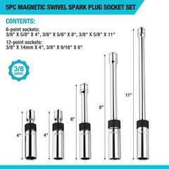 DURATECH magnetic core detail holding spark plug securely to reduce drop and damage