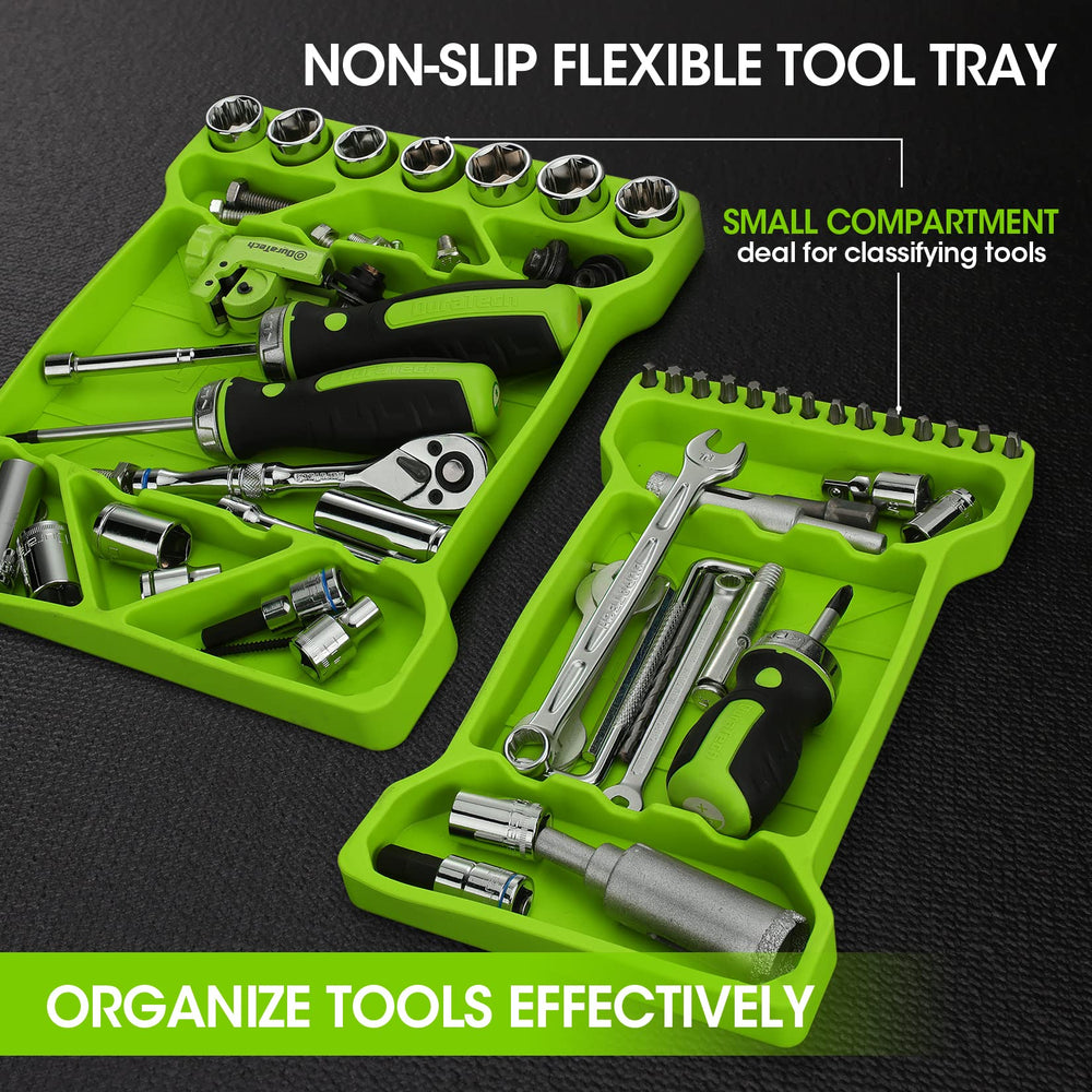 DURATECH small tray closeup corner grid holding sockets and nuts securely