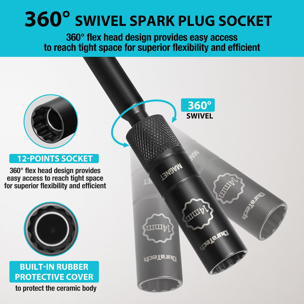 DURATECH thin-wall 12-point socket profile delivering fast engagement and tight fit