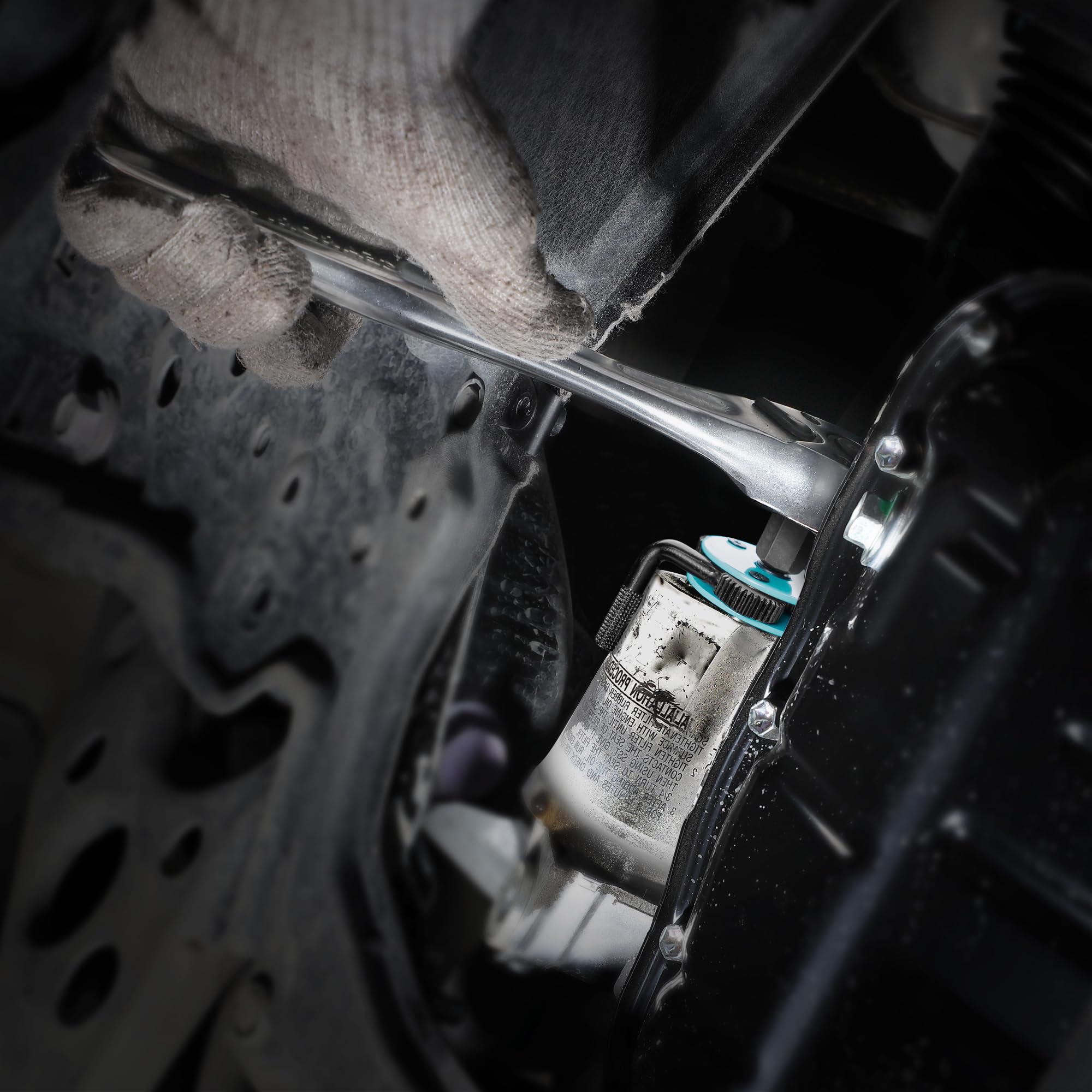 DURATECH wrench stored in toolbox saving space and reducing clutter
