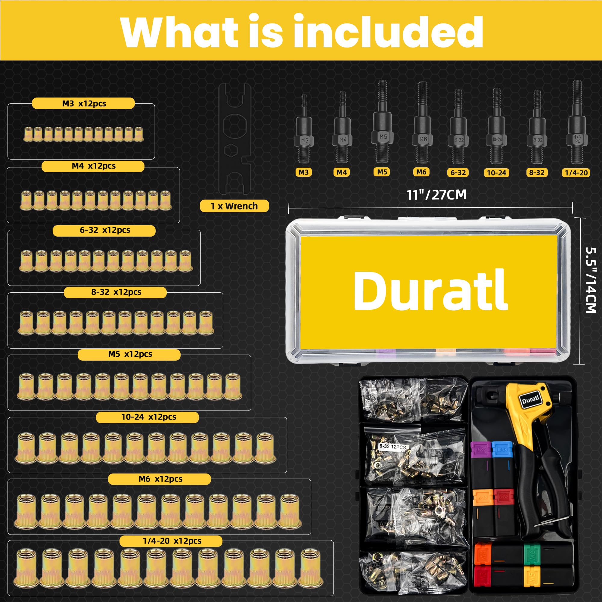 Duratl size comparison with ruler showing compact 8-inch length