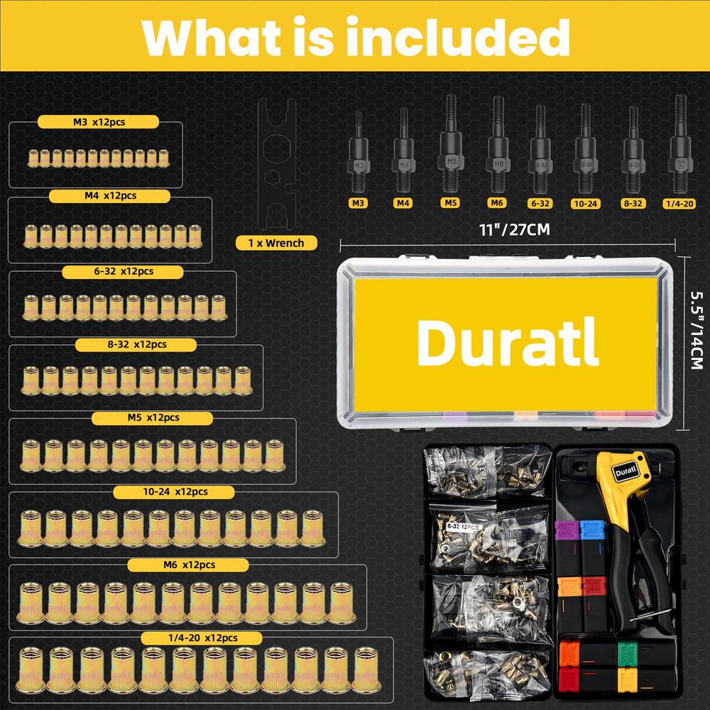 Duratl size comparison with ruler showing compact 8-inch length