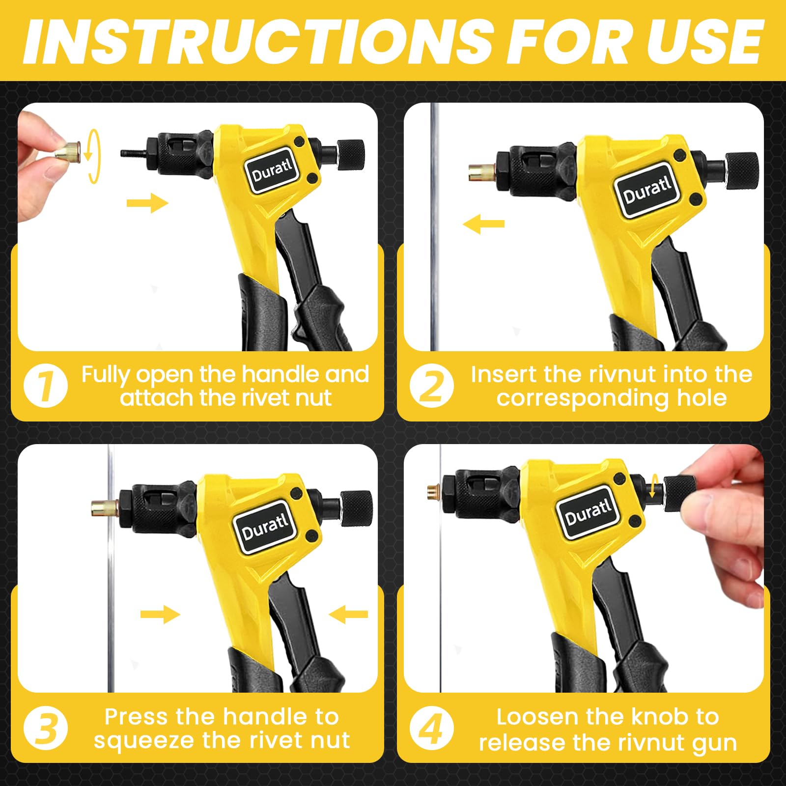 Duratl tool in use inside a narrow cavity demonstrating accessibility