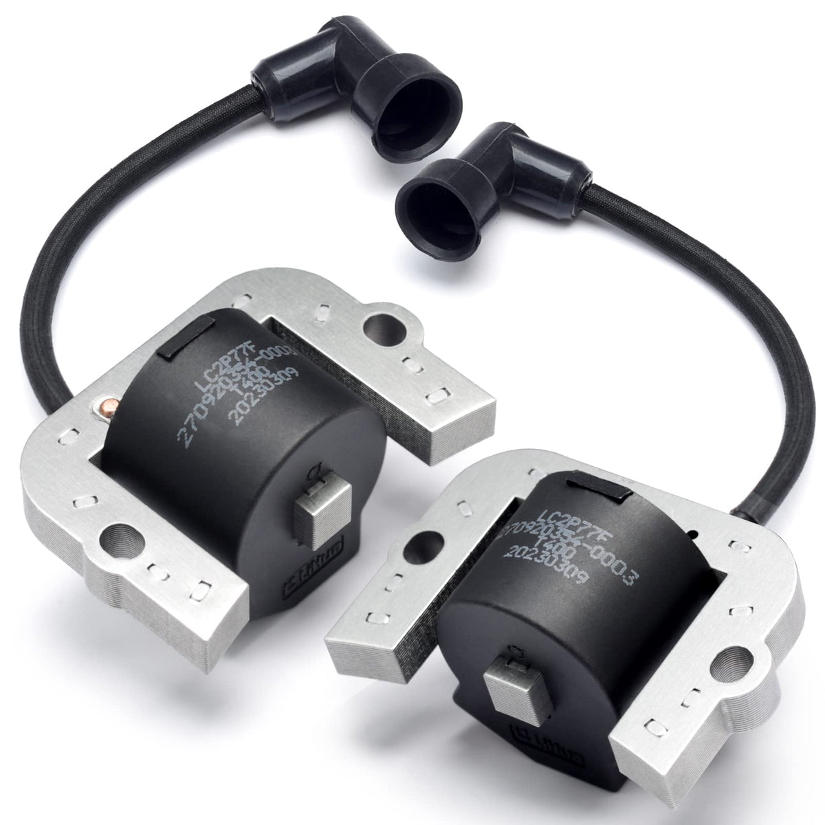 Dusledel front view ignition coil showing compact design and improved fit