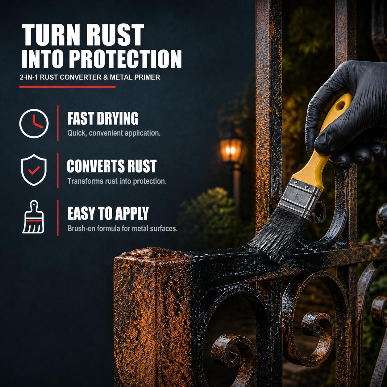 DWIL used on a garden gate restoration showing long-term protection