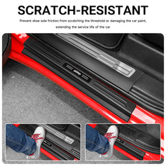 DWKJMYCP installed on front door sill demonstrating scratch protection