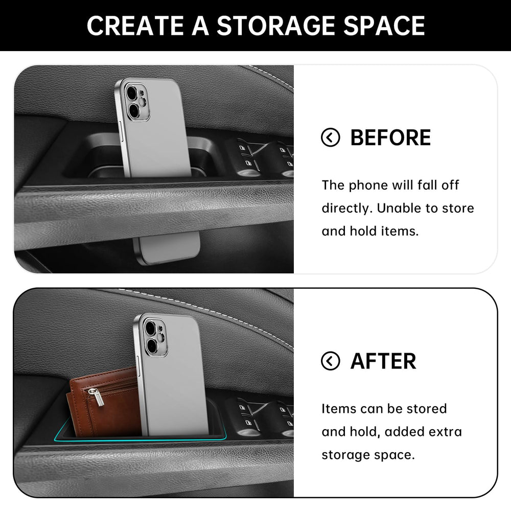 DWKJMYCP rear door organizer installed holding small items