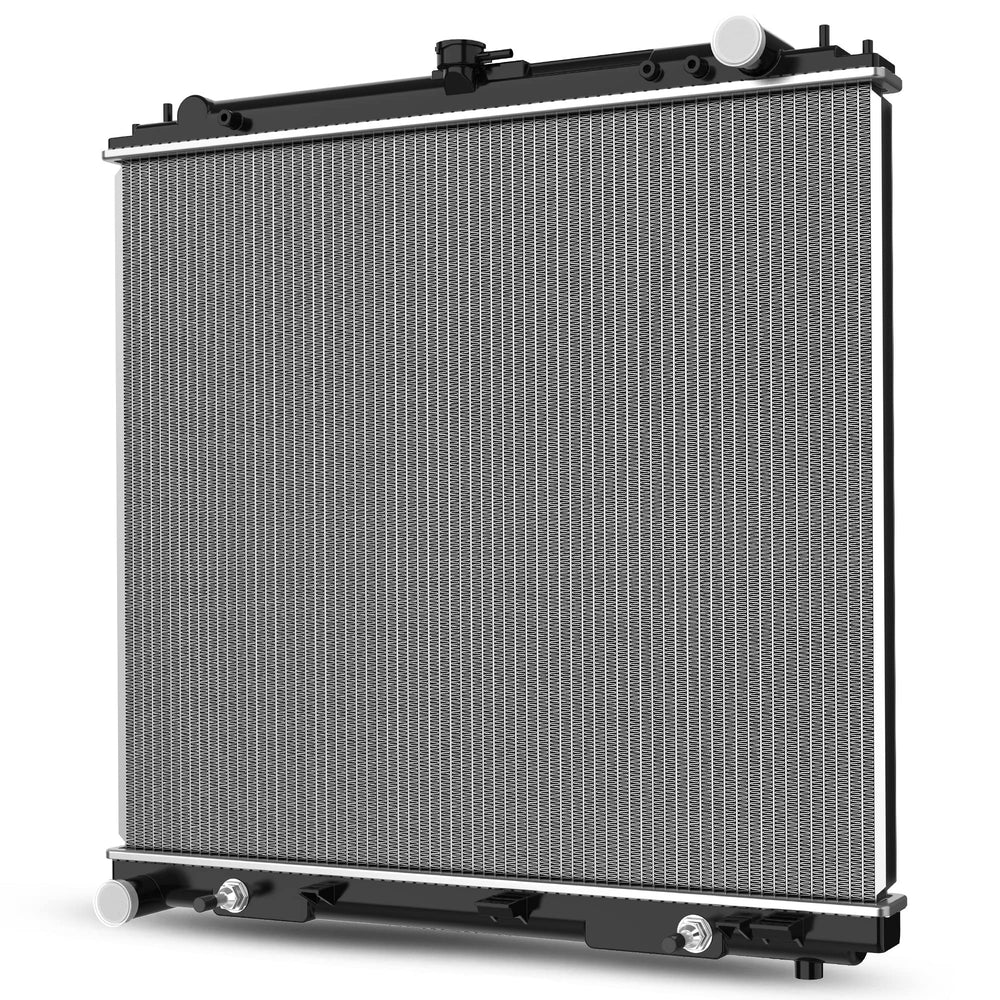 DWVO front view radiator showing mounting points and fitment benefit