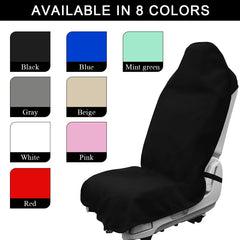 DXNQ seat cover installed in car demonstrating spill protection advantage