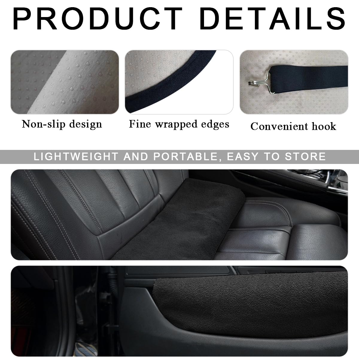 DXNQ neoprene granule backing detail showing secure non slip grip