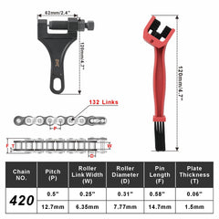 DYC DAIYOKI chain breaker tool demonstrating easy link removal and clean cuts