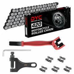 DYC DAIYOKI front packaging showing full 420 chain kit and contents for quick install