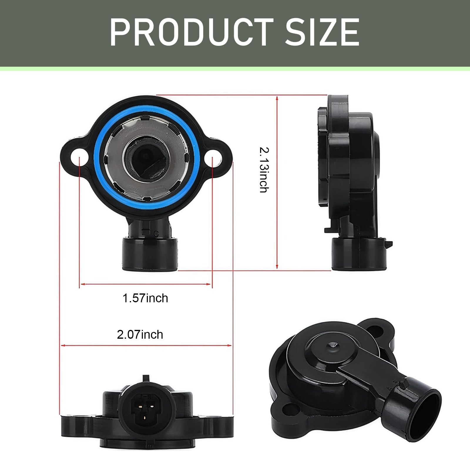 DYEKNEE throttle position sensor close-up showing durable housing