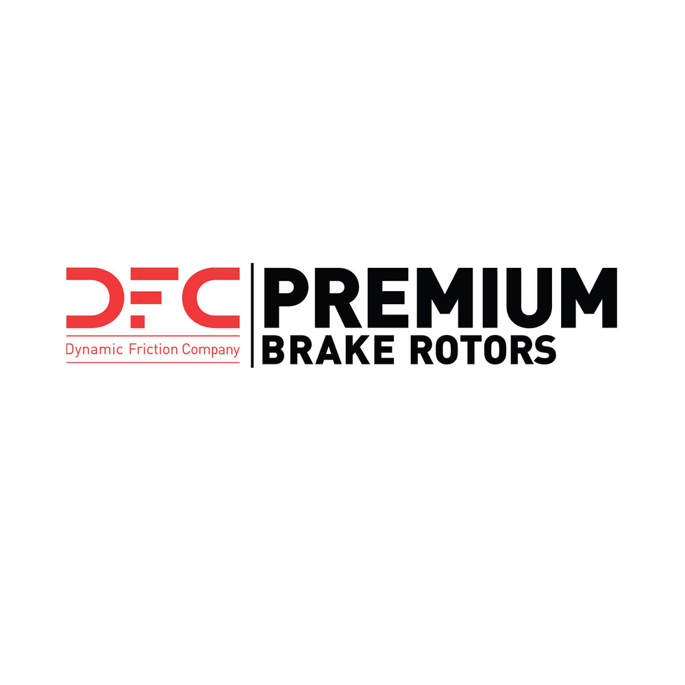Dynamic Friction Company rotor compatibility label listing supported Nissan models for fitment clarity