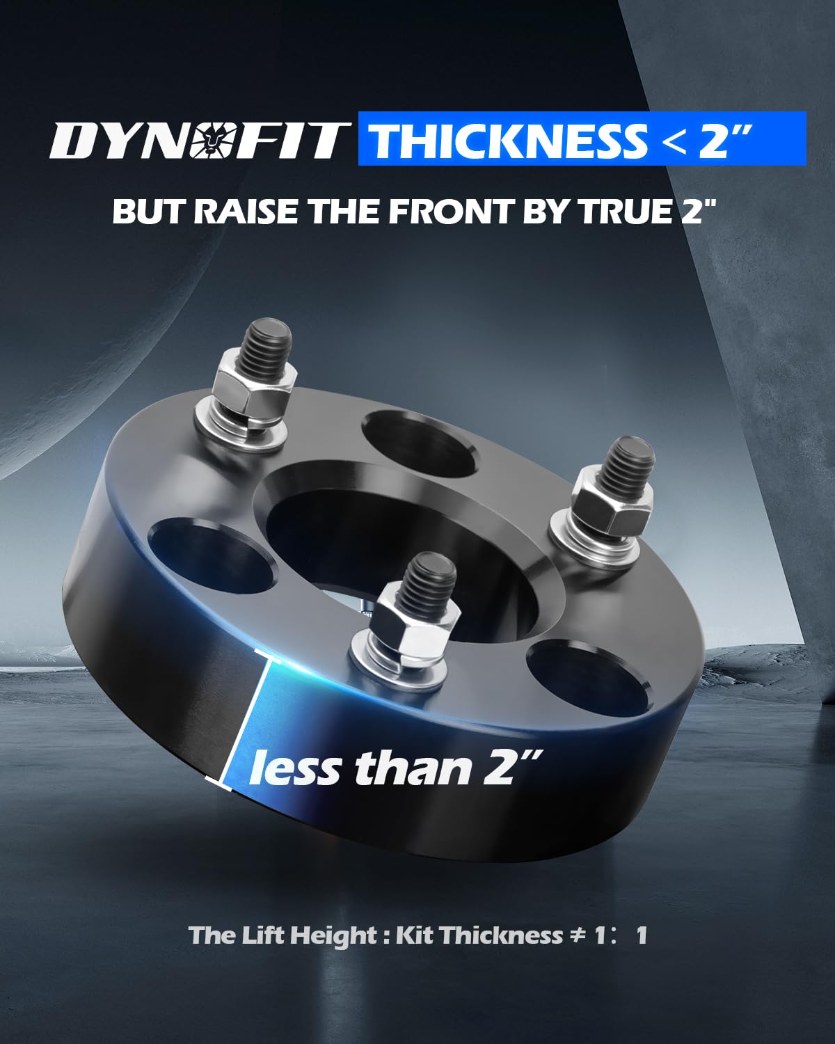 dynofit black anodized spacer surface close-up showing corrosion resistance benefit