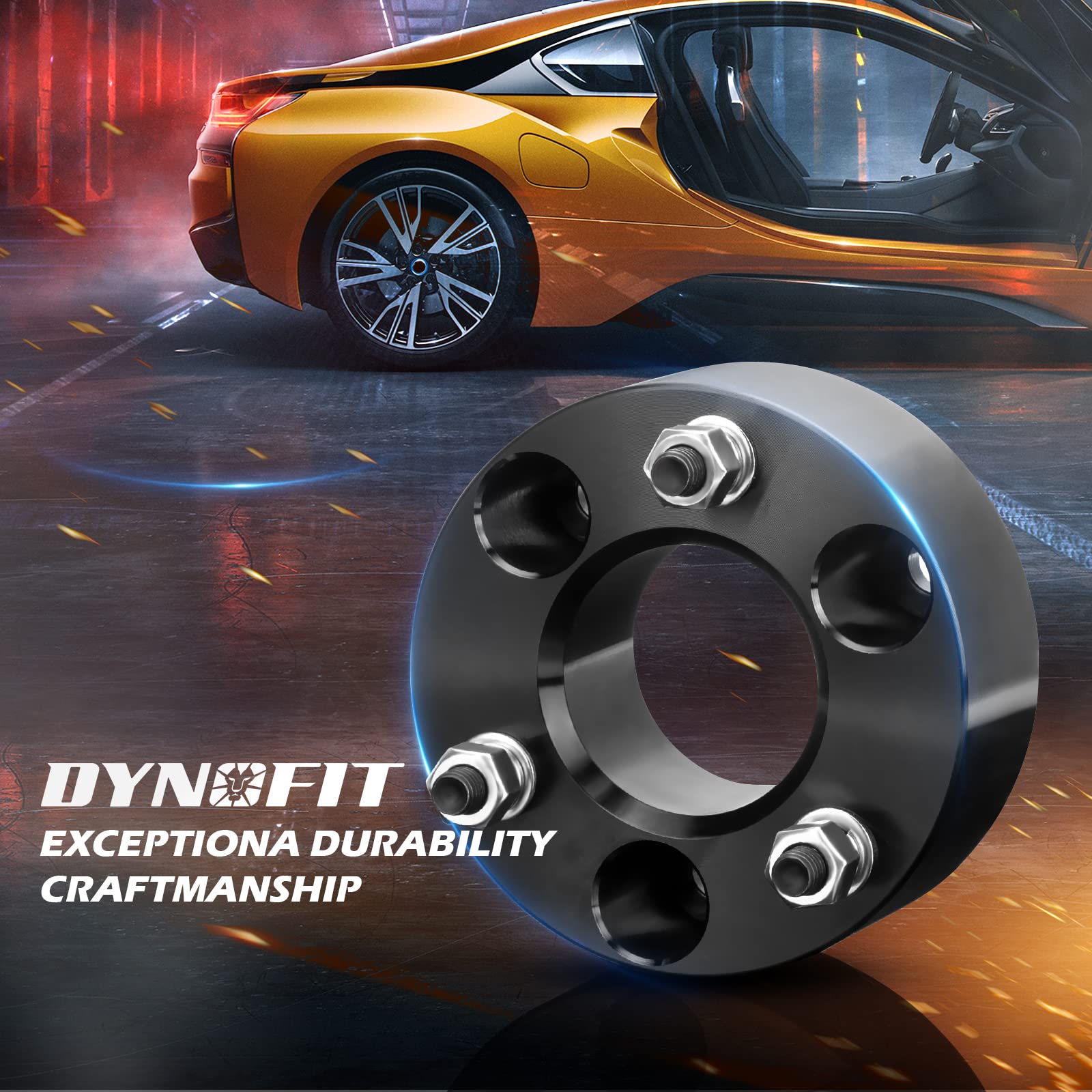 dynofit clearance with larger tire example showing extra wheel well room