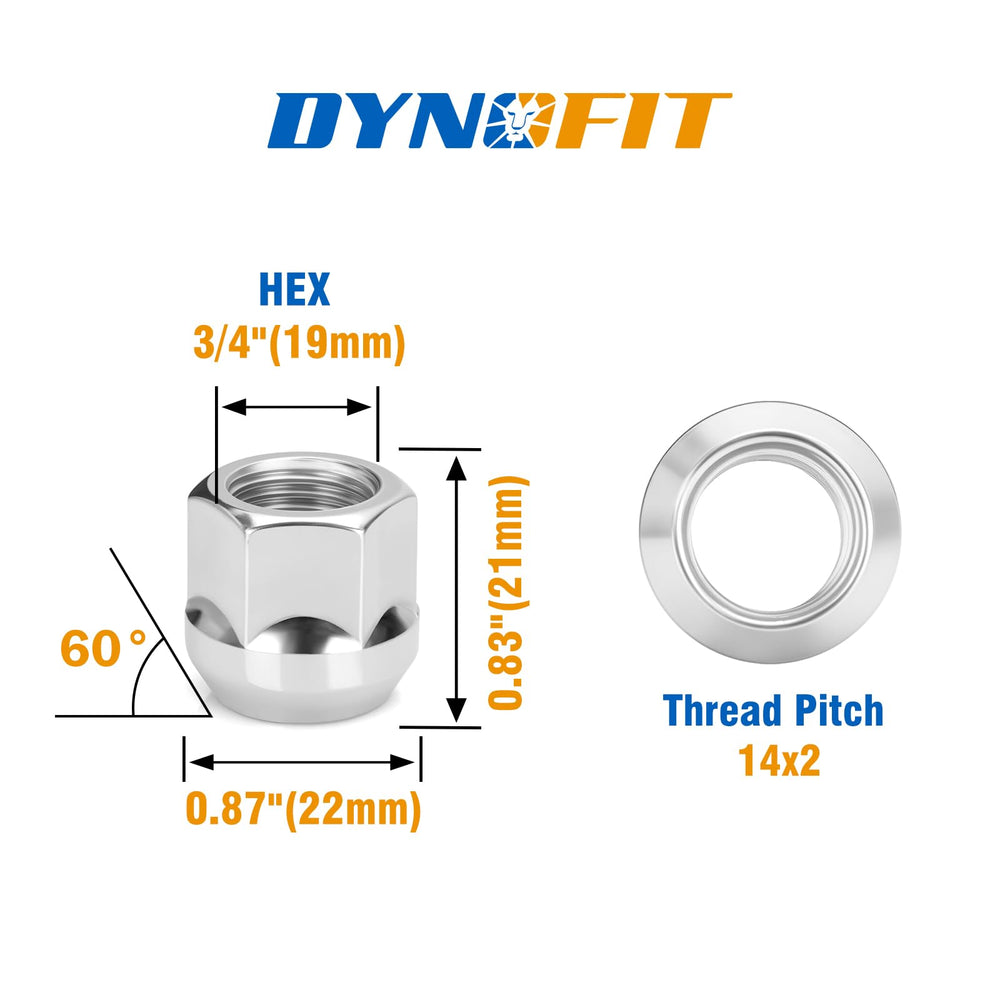 dynofit thread detail close-up revealing clean M14x2 threads for smooth fit