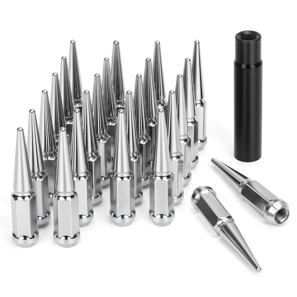 dynofit front packaging showing 24 lug nuts and included key, clear kit benefit