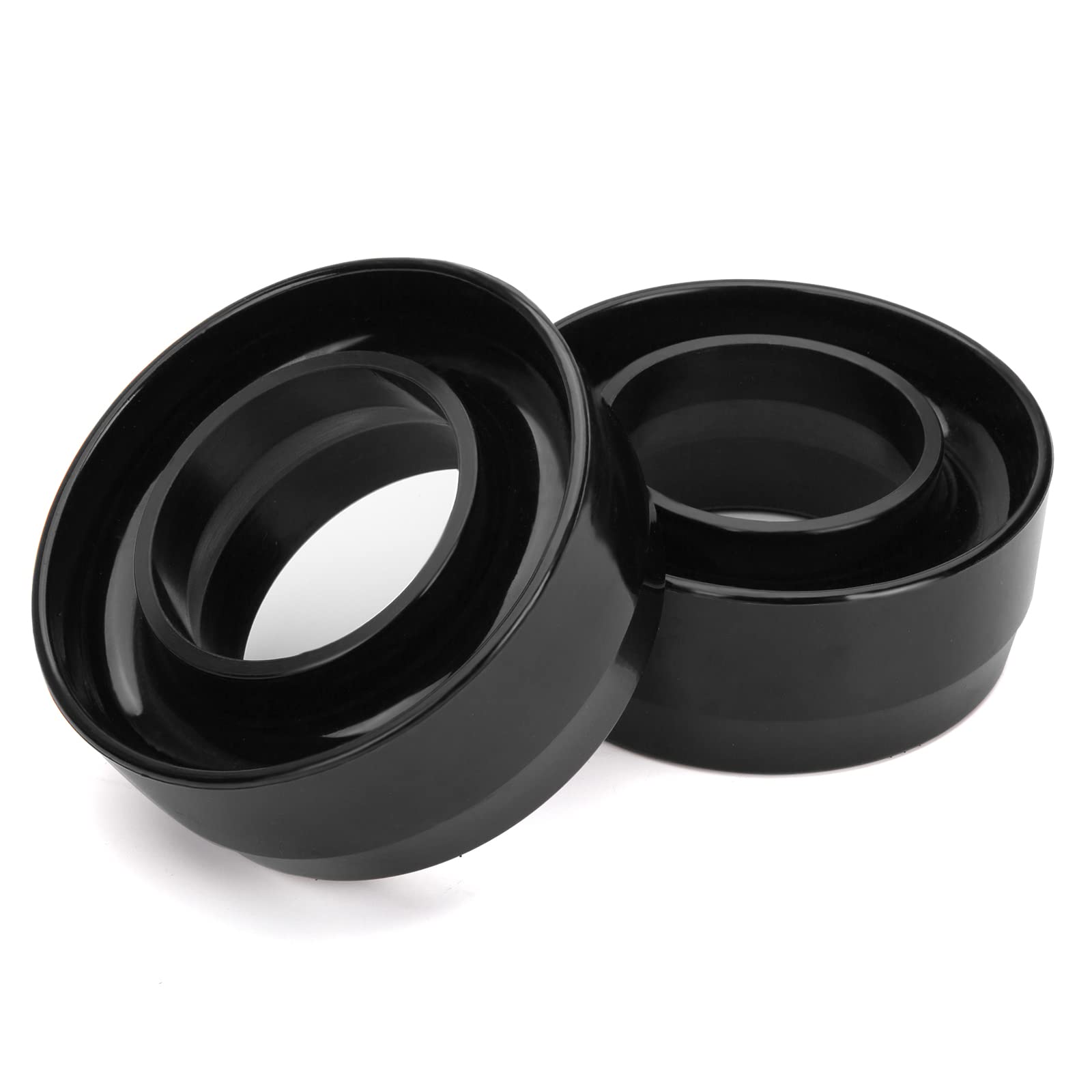 dynofit front packaging showing pair of PU spacers and fitment details benefiting buyers