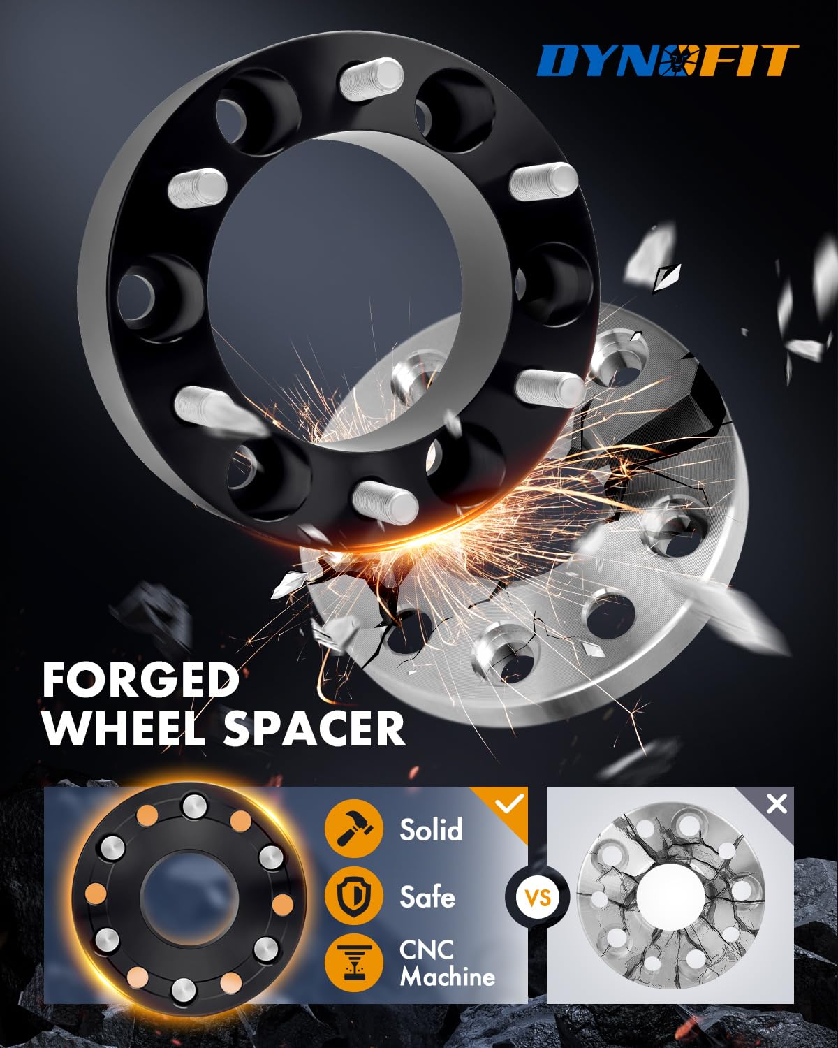 dynofit hub bore centered on hub demonstrating proper centering benefit