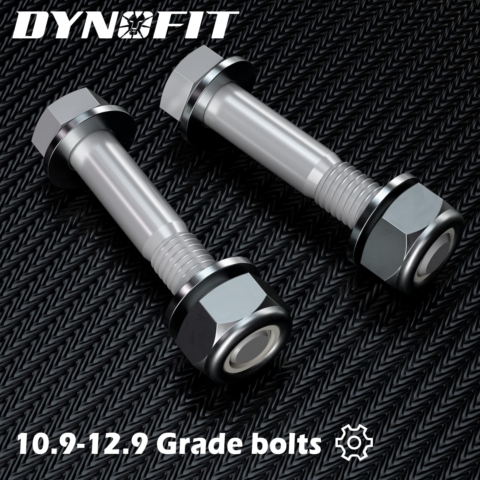 dynofit installed on a Silverado rear suspension showing correct arm alignment