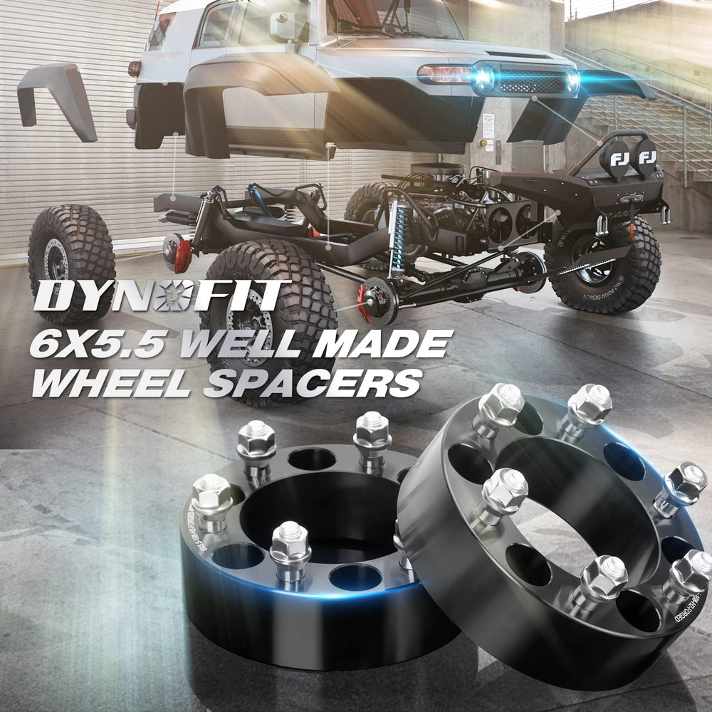 dynofit spacers on off-road truck illustrating wider stance and style benefit