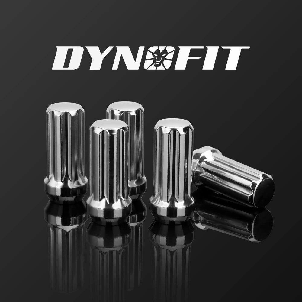 dynofit lifestyle image on truck showing polished wheels and secure fit