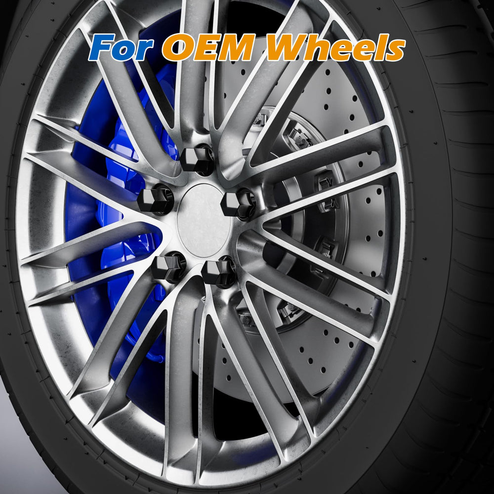 dynofit lined-up lug nuts showing one-piece solid-steel construction benefit
