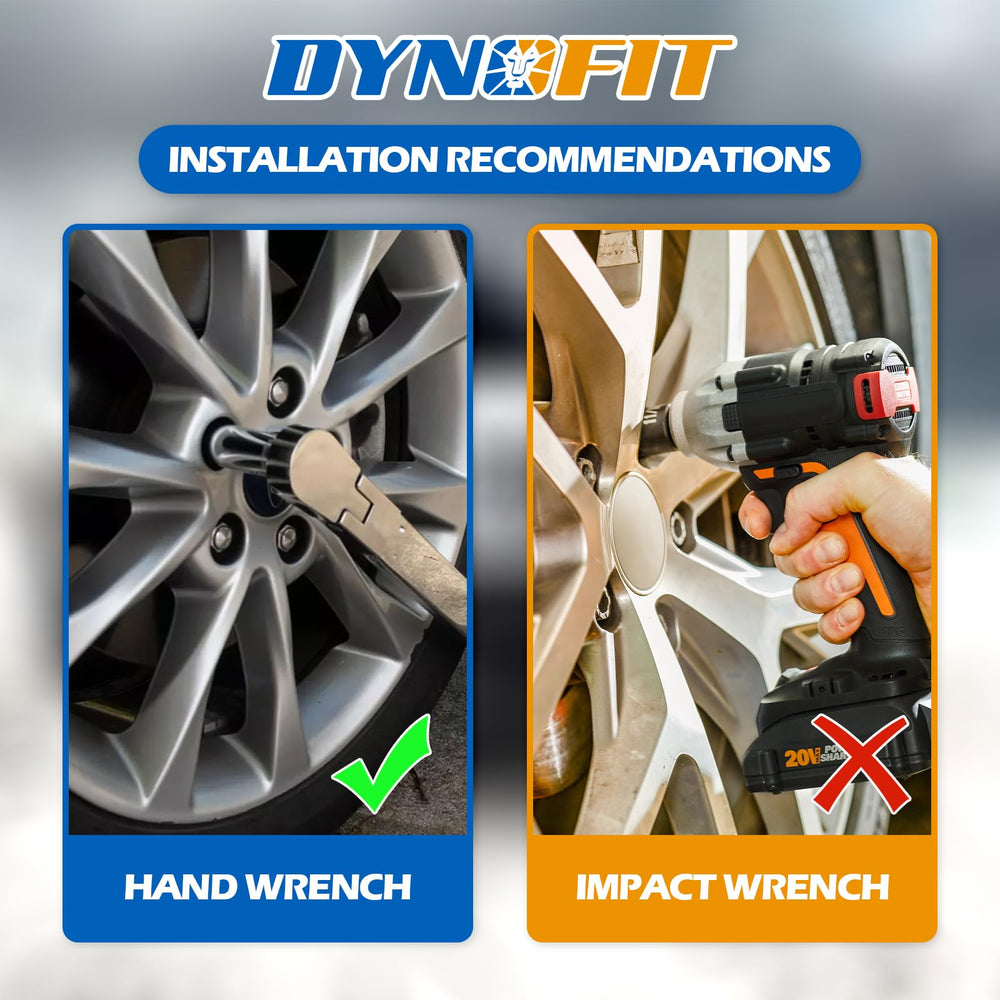 dynofit package contents array displaying all 24 nuts ready for installation