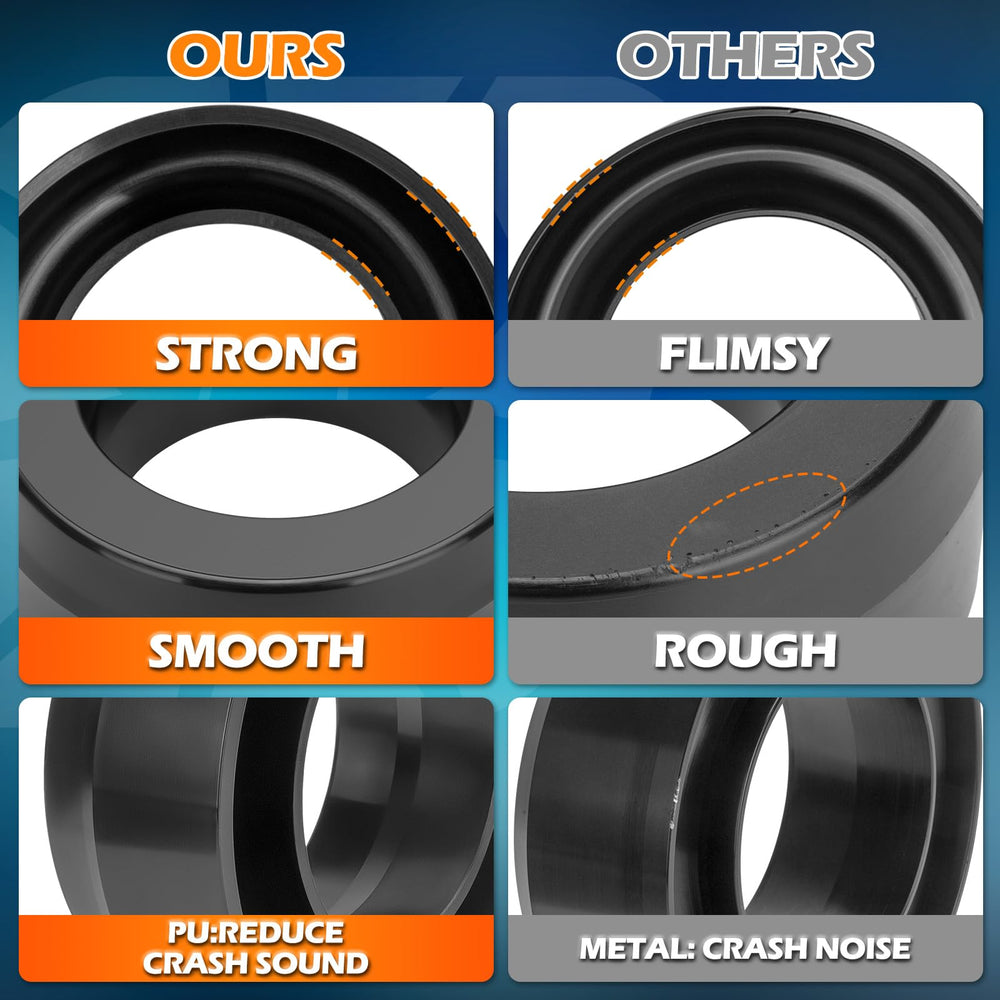 dynofit spacer next to tape measure illustrating true 3 inch lift and accurate sizing benefit