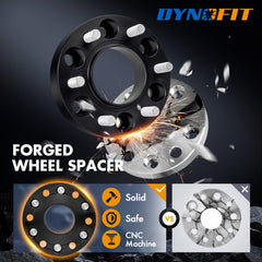 dynofit side profile showing 50mm thickness and 2-inch spacer depth for extra clearance