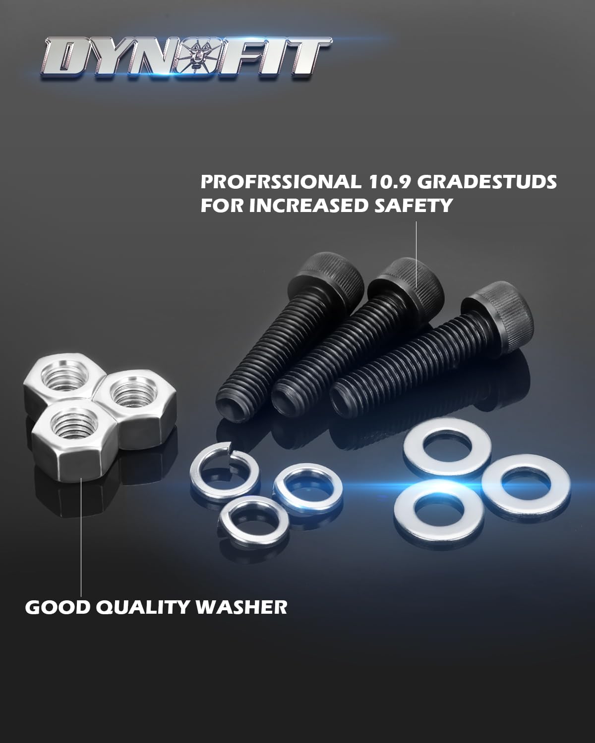 dynofit spacer top view with bolt pattern highlighting secure mounting