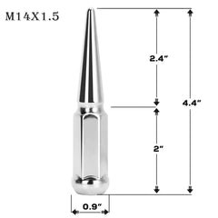 dynofit spike closeup with visible threads, demonstrating corrosion resistance