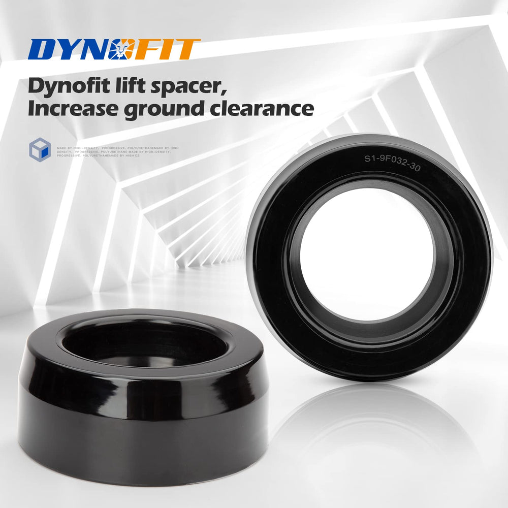 dynofit spacer seated in coil spring inset displaying correct fit and quieter ride benefit