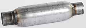 Dynomax Race Bullet beside a ruler showing size and space-saving benefit
