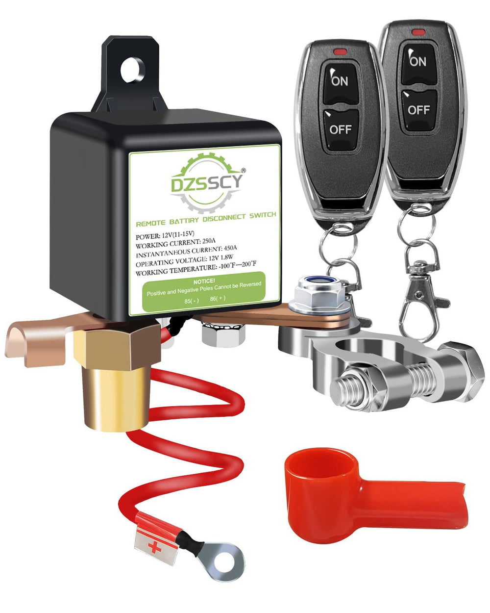 DZSSCY front view of disconnect switch showing compact design and durability benefit