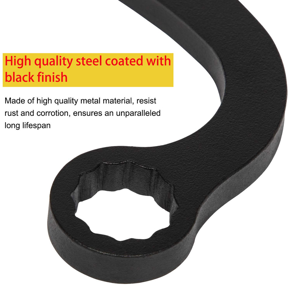 E-cowlboy 13mm wrench detail reaching confined pump nuts to prevent rounding