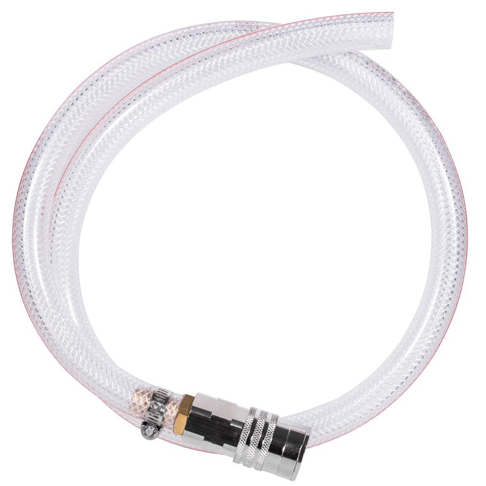E-cowlboy coupler close-up showing precise fit to radiator outlet and secure seal