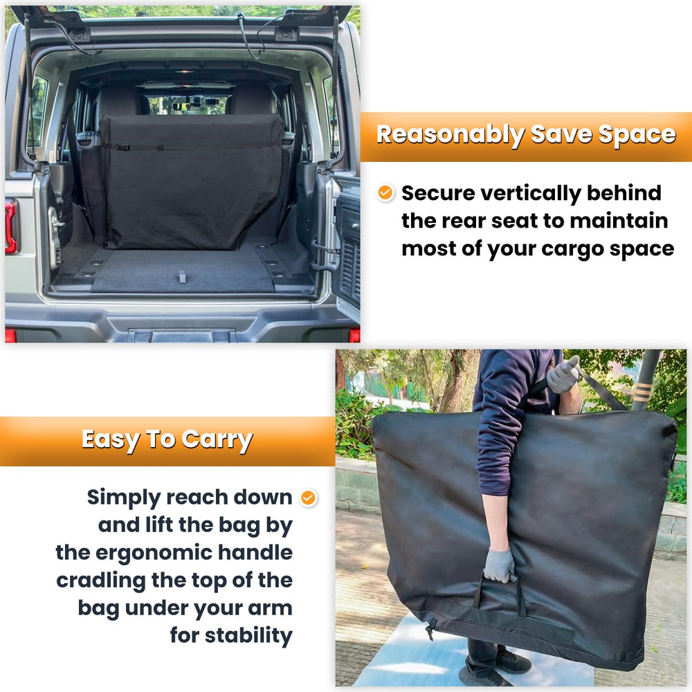 E-cowlboy ergonomic handle being carried for convenient transport