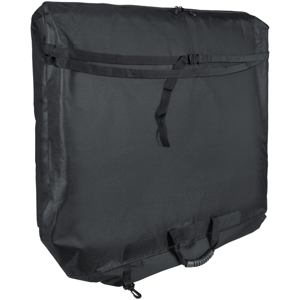 E-cowlboy front view of storage bag showing protective carry design and fit