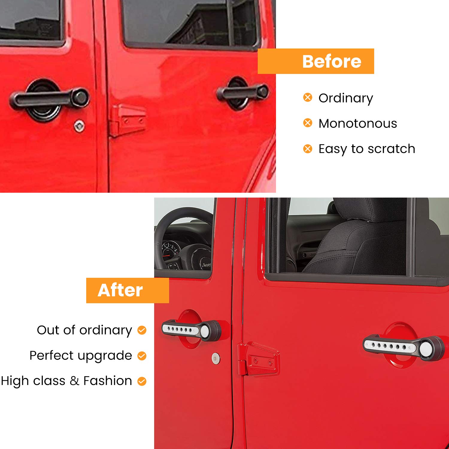 E-cowlboy installation hardware and tools displayed for easy DIY fit
