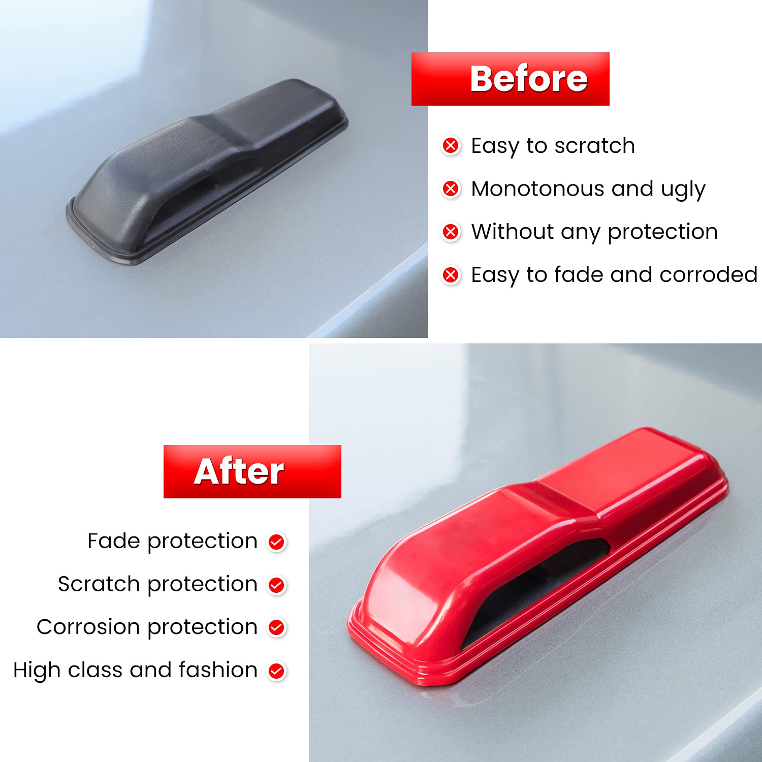 E-cowlboy adhesive back detail demonstrating strong 3M-style bond for secure fit
