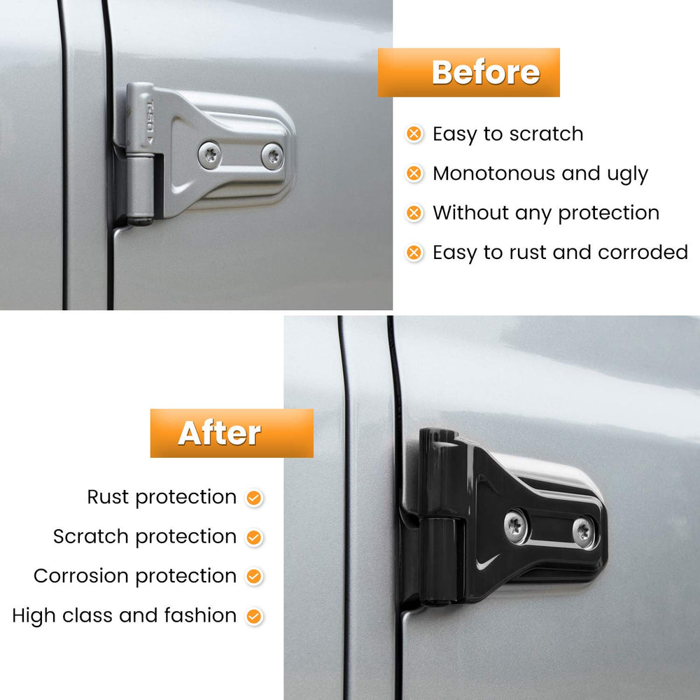 E-cowlboy installed on rear hinge showing corrosion protection and fitment