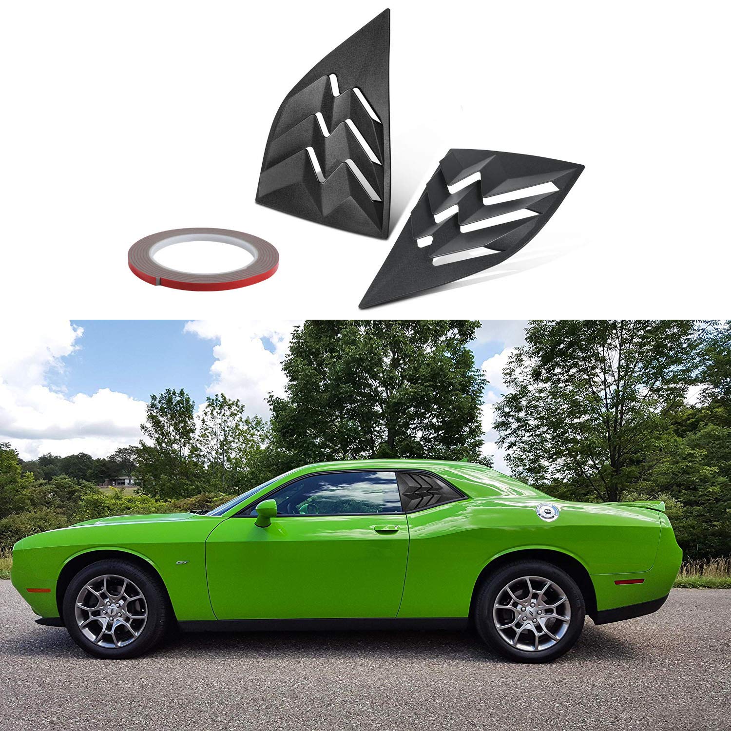 E-cowlboy louvers next to ruler showing precise fitment benefit