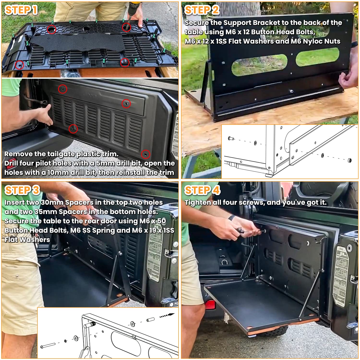 E-cowlboy matte black powder-coated steel texture displaying corrosion resistance