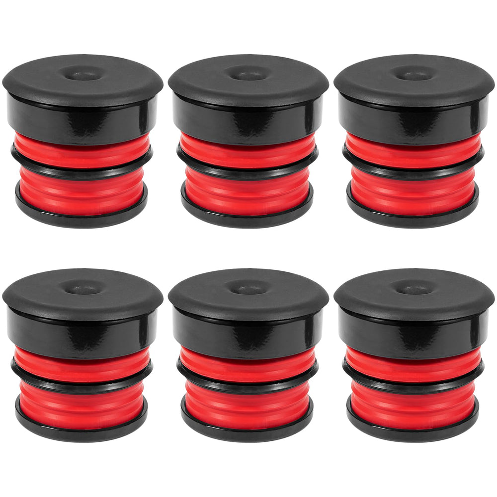 E-cowlboy red silicone texture macro shot, shows resilient material and grip