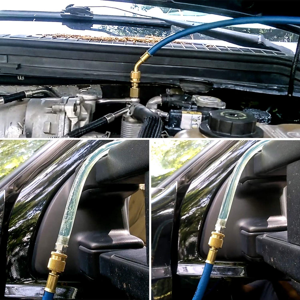 E-cowlboy clear poly hose detail for visible fuel flow monitoring